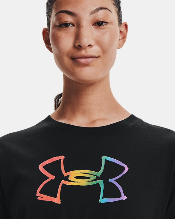 Camiseta de manga corta UA Pride Graphic, Black, pdpMainDesktop image number 3
